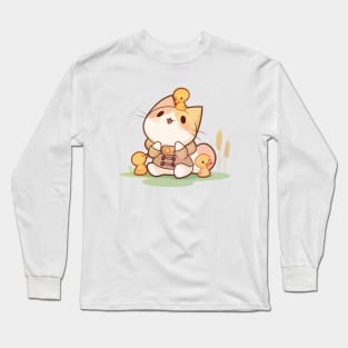 Lucky Ducky Cat Long Sleeve T-Shirt